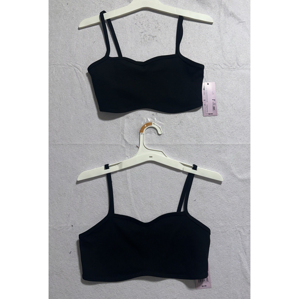 NEW WILD FABLE BLACK SEAMLESS BRALETTES SIZE Small -- (LOT OF 2!)